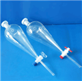 玻璃儀器，聚四氟分液漏斗(上口為標(biāo)準(zhǔn)玻璃塞)125ml